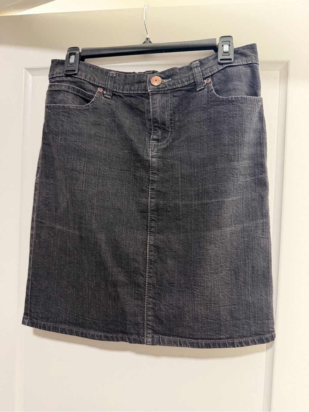 Old Navy Black Denim Mini Skirt